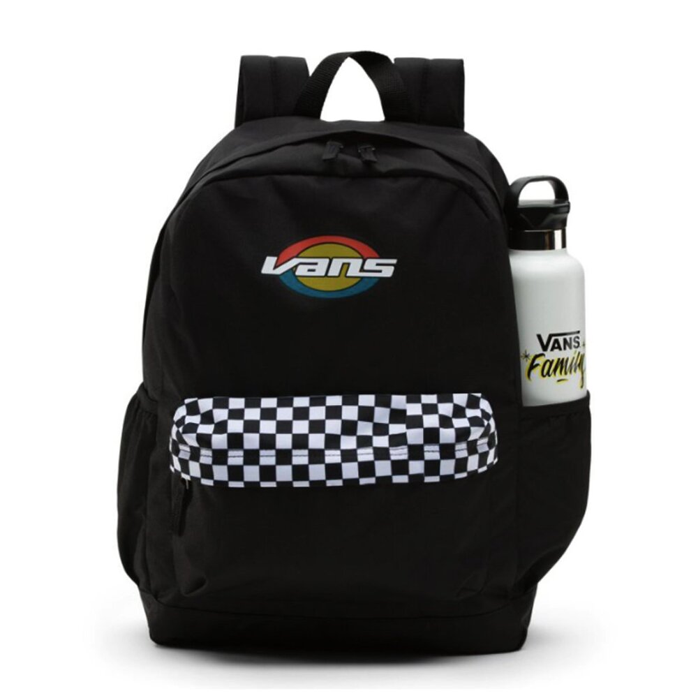 Vans Backpack Realm Plus Checkboard Black White New With Tags